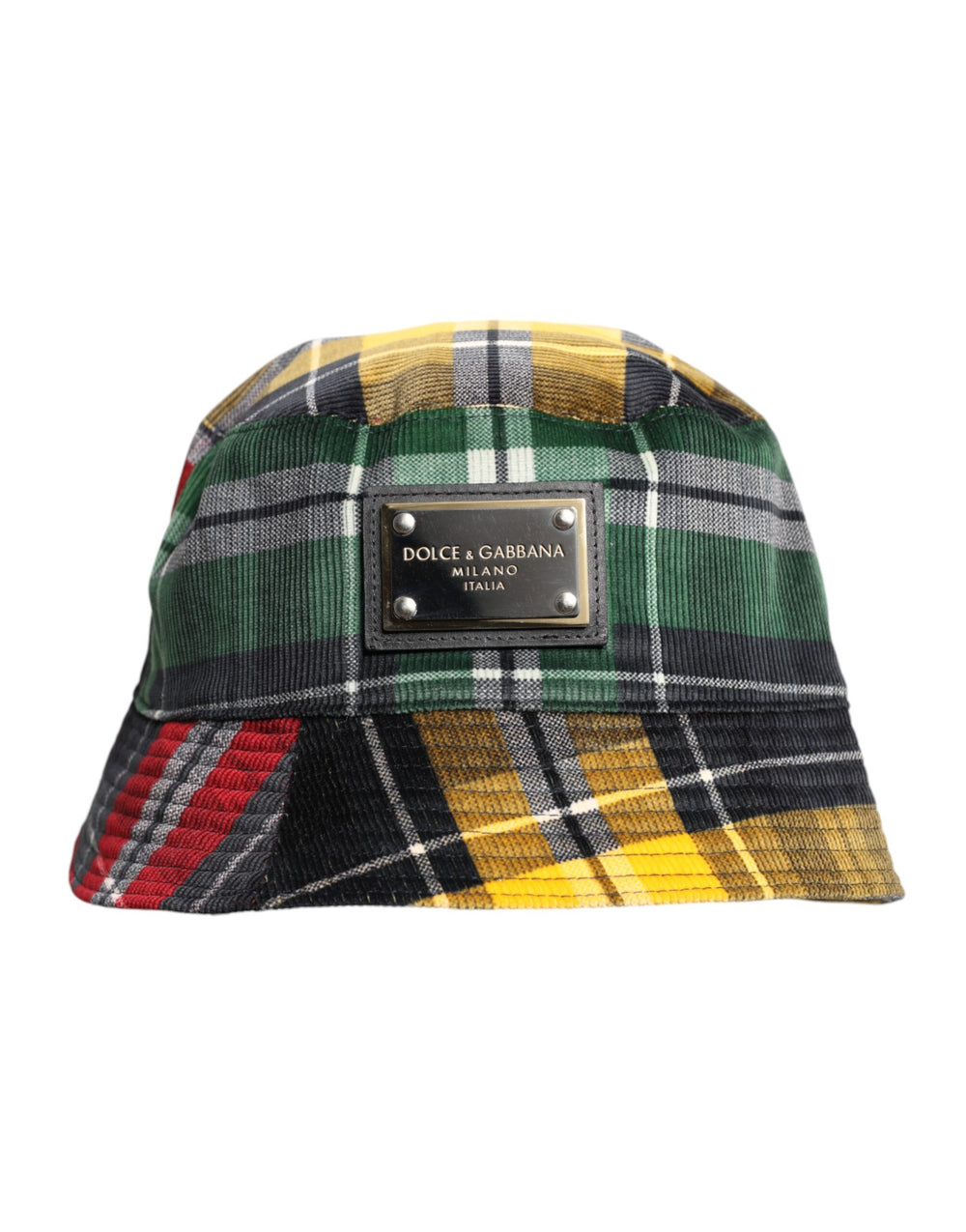 Dolce & Gabbana Mehrfarbiger Polyester-Eimerhut mit breiter Krempe