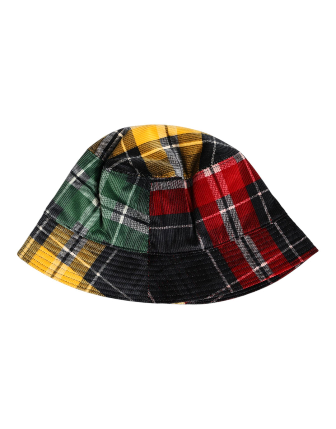 Dolce & Gabbana Mehrfarbiger Polyester-Eimerhut mit breiter Krempe