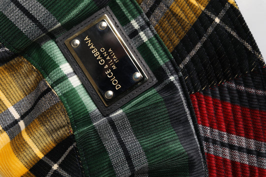 Dolce & Gabbana Mehrfarbiger Polyester-Eimerhut mit breiter Krempe