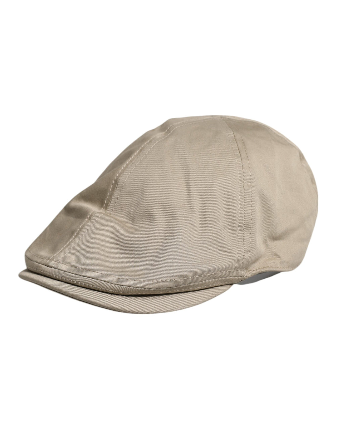 Dolce & Gabbana Beige Baumwolle Newsboy Capello Cabbie Hut