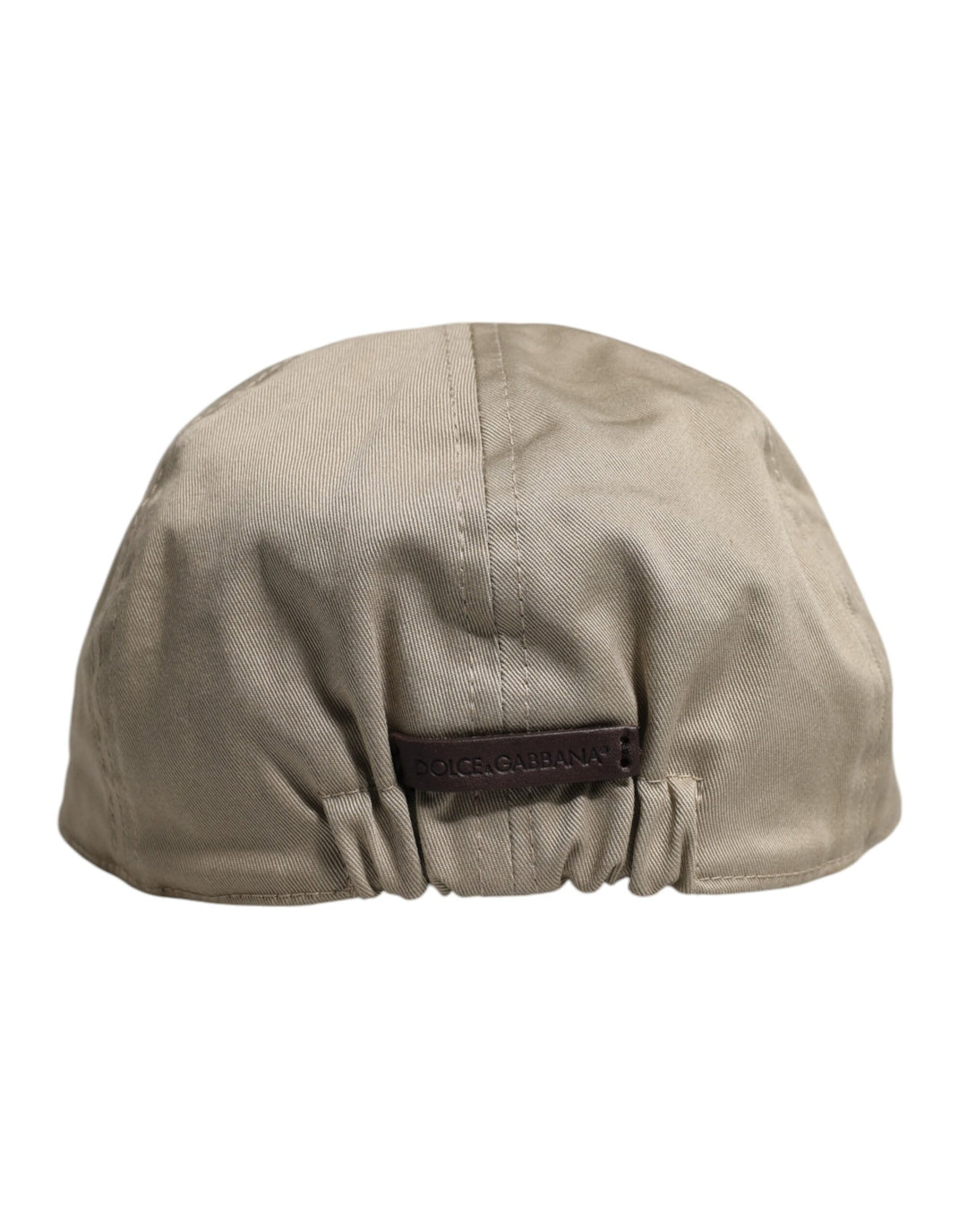 Dolce & Gabbana Beige Baumwolle Newsboy Capello Cabbie Hut
