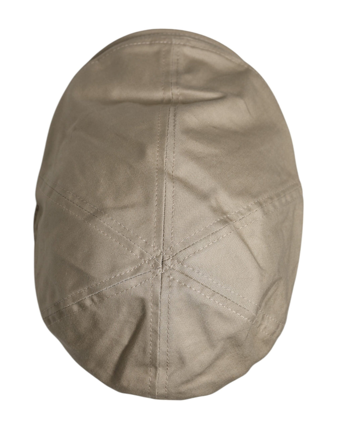 Dolce & Gabbana Beige Baumwolle Newsboy Capello Cabbie Hut