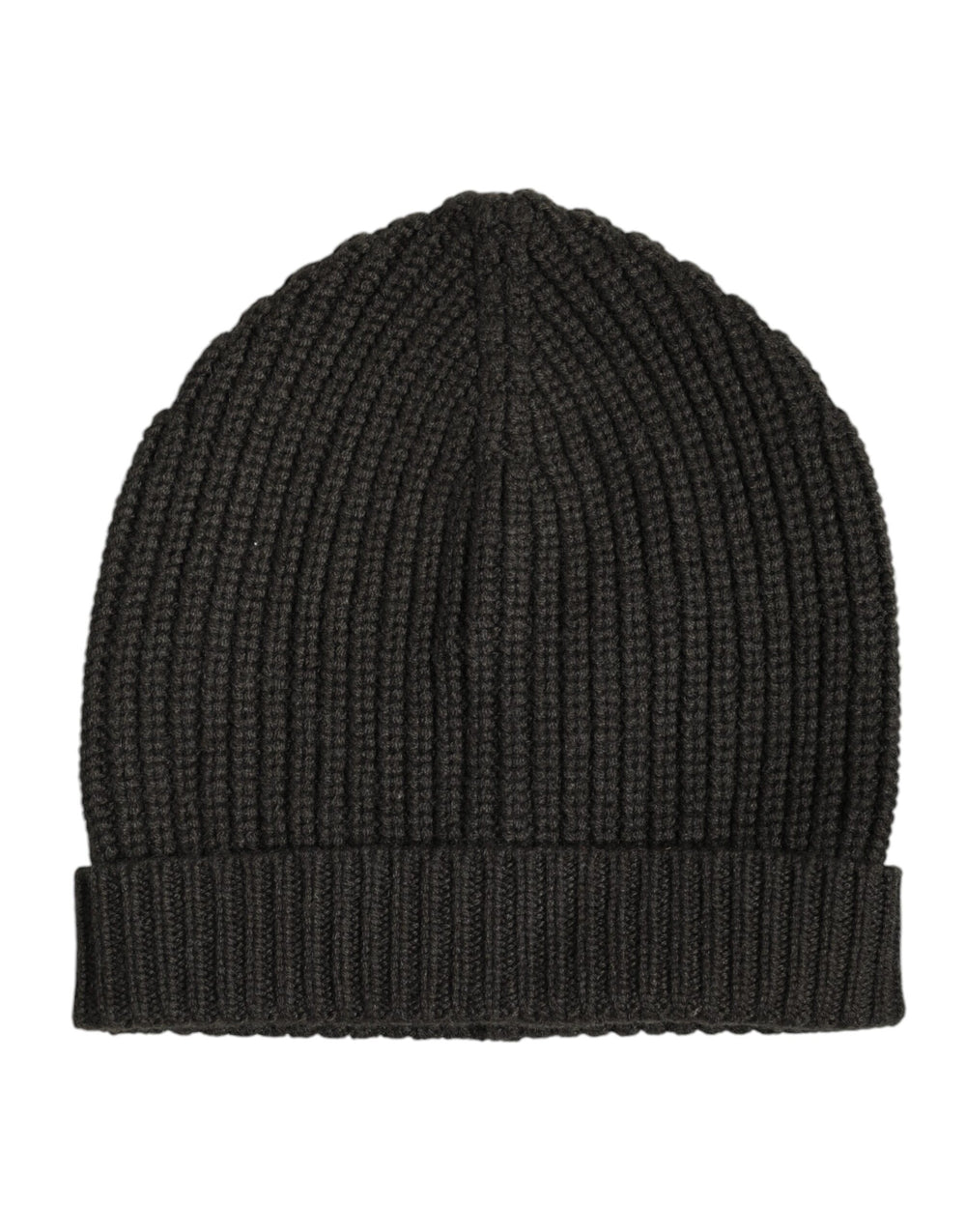 Dolce & Gabbana Dunkelgraue Kaschmir-Strickmütze Winter Beanie