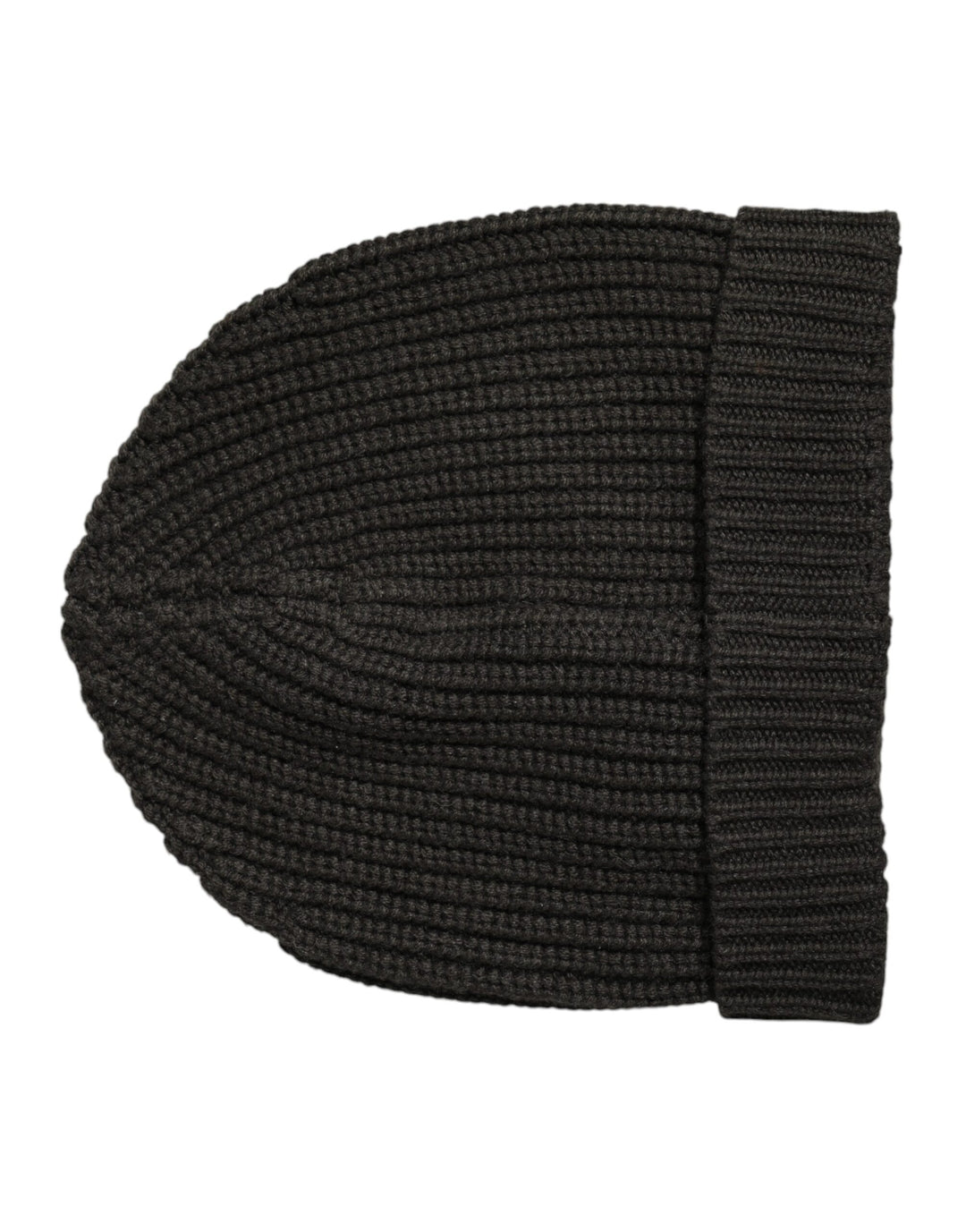 Dolce & Gabbana Dunkelgraue Kaschmir-Strickmütze Winter Beanie