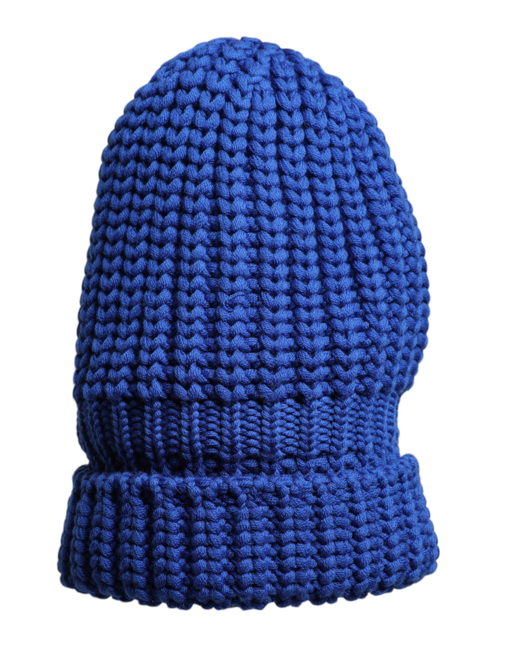 Dolce & Gabbana Wintermütze aus blauer Wolle gestrickt