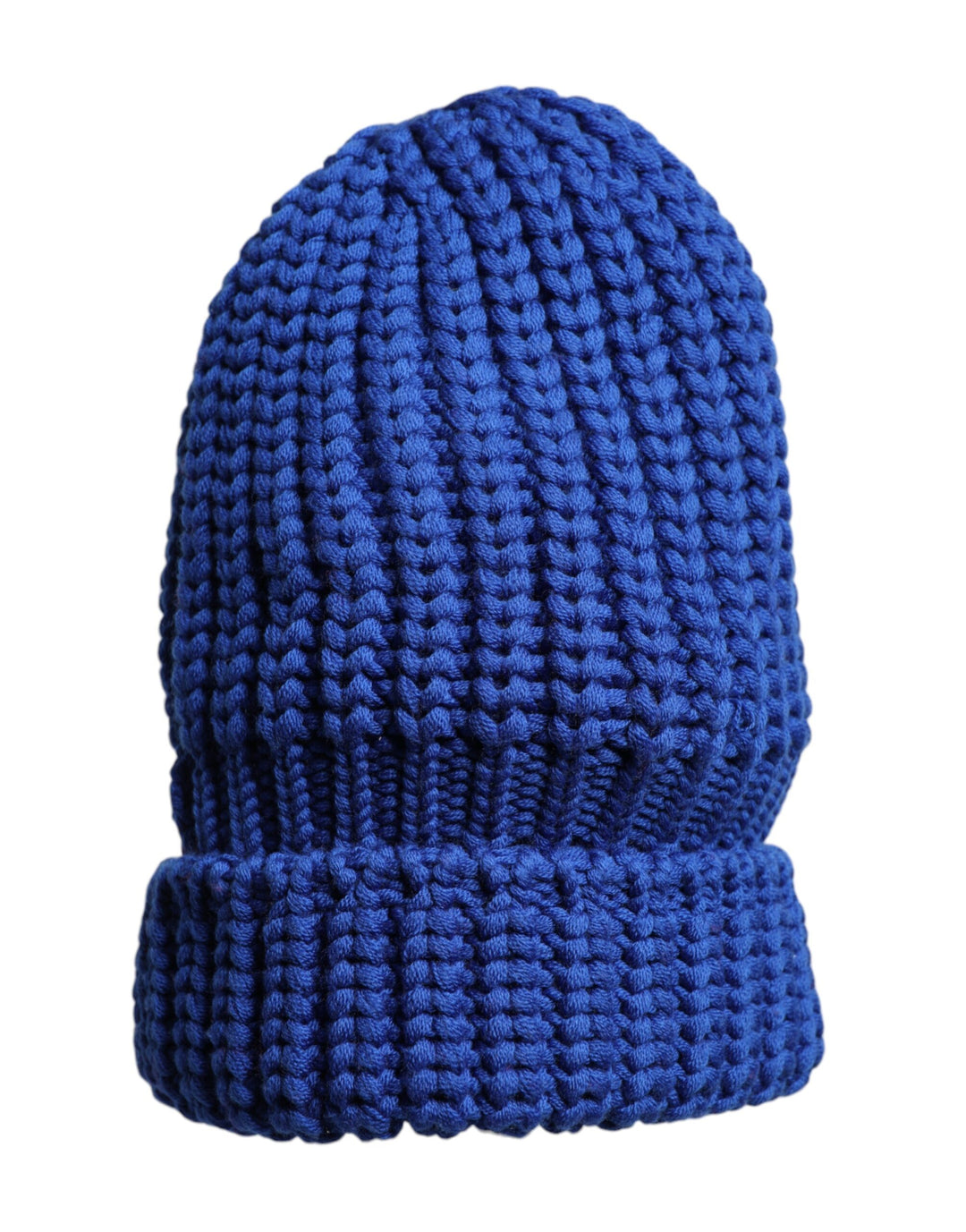 Dolce & Gabbana Wintermütze aus blauer Wolle gestrickt