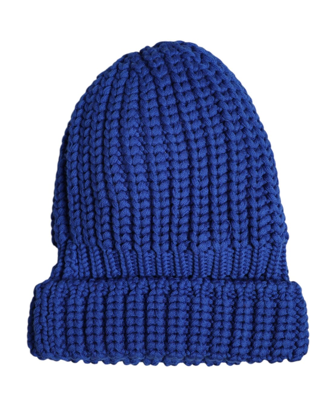 Dolce & Gabbana Wintermütze aus blauer Wolle gestrickt