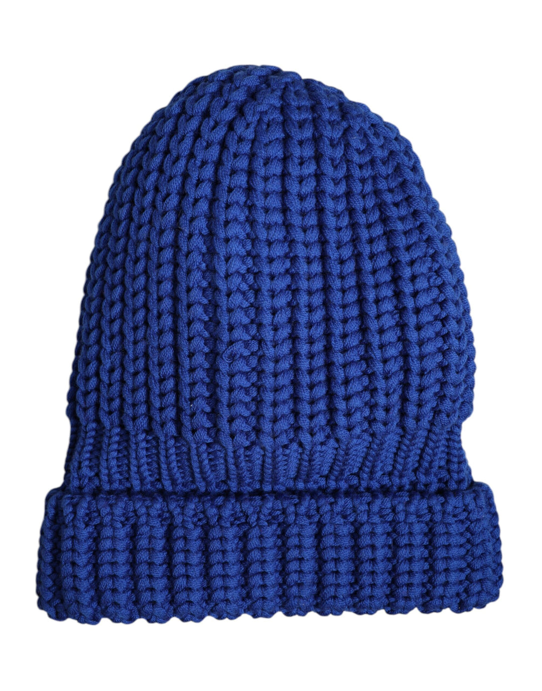 Dolce & Gabbana Wintermütze aus blauer Wolle gestrickt
