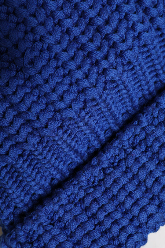 Dolce & Gabbana Wintermütze aus blauer Wolle gestrickt