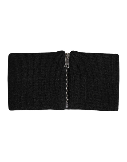 Dolce & Gabbana Schwarz Weiß Gestricktes Stirnband Hut