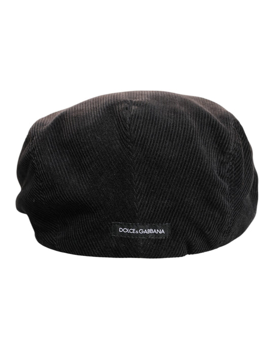 Dolce & Gabbana Brauner Baumwolle Newsboy Capello Cabbie Hut