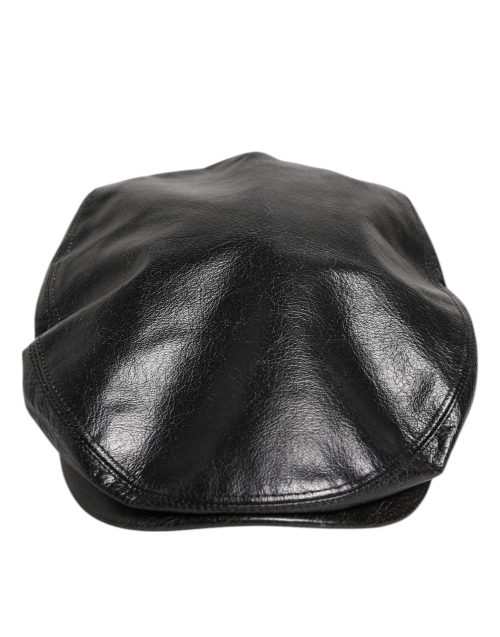 Dolce & Gabbana Schwarzes Kalb Newsboy Capello Cabbie Hut