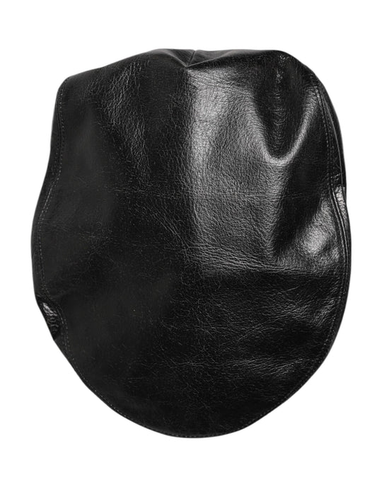Dolce & Gabbana Schwarzes Kalb Newsboy Capello Cabbie Hut