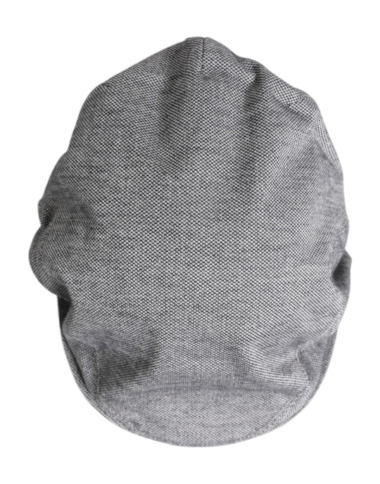 Dolce & Gabbana Graue Baumwolle Newsboy Capello Cabbie Hut