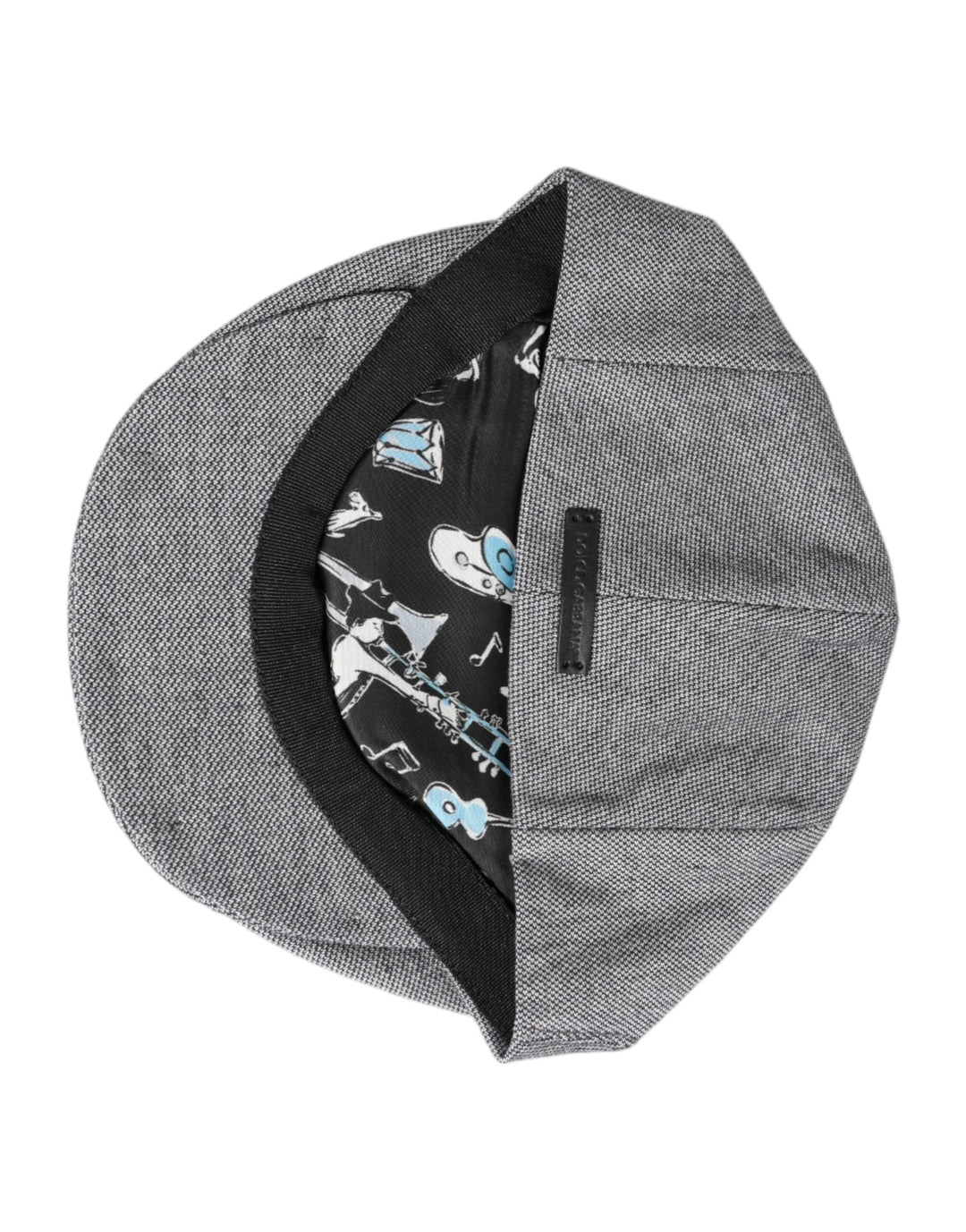 Dolce & Gabbana Graue Baumwolle Newsboy Capello Cabbie Hut