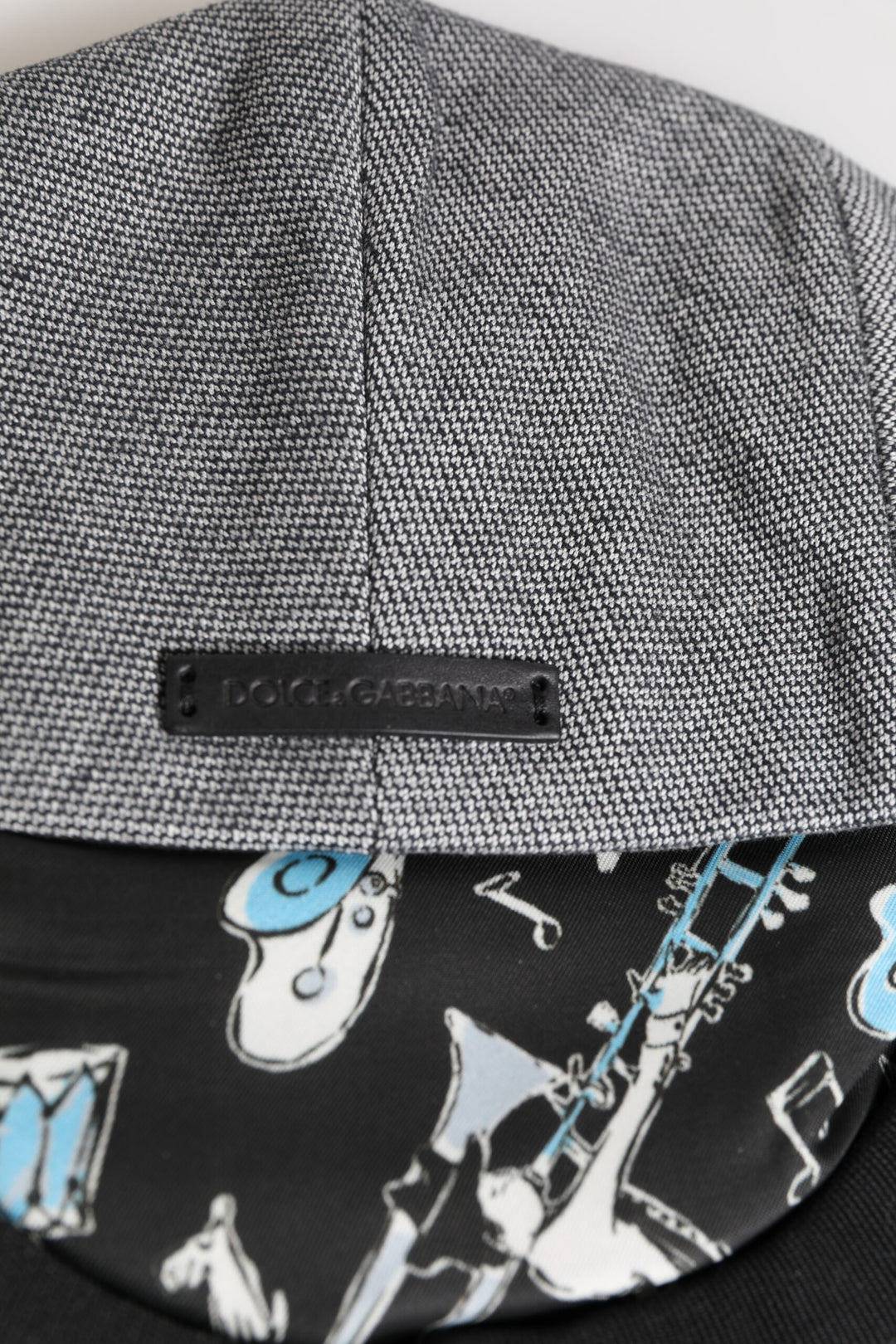 Dolce & Gabbana Graue Baumwolle Newsboy Capello Cabbie Hut