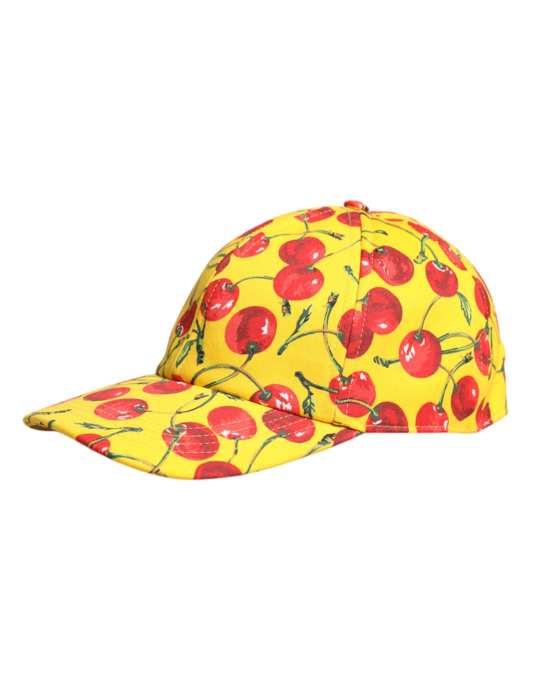 Dolce & Gabbana Gelbe Baumwolle bedruckt 6 Panels Baseballmütze