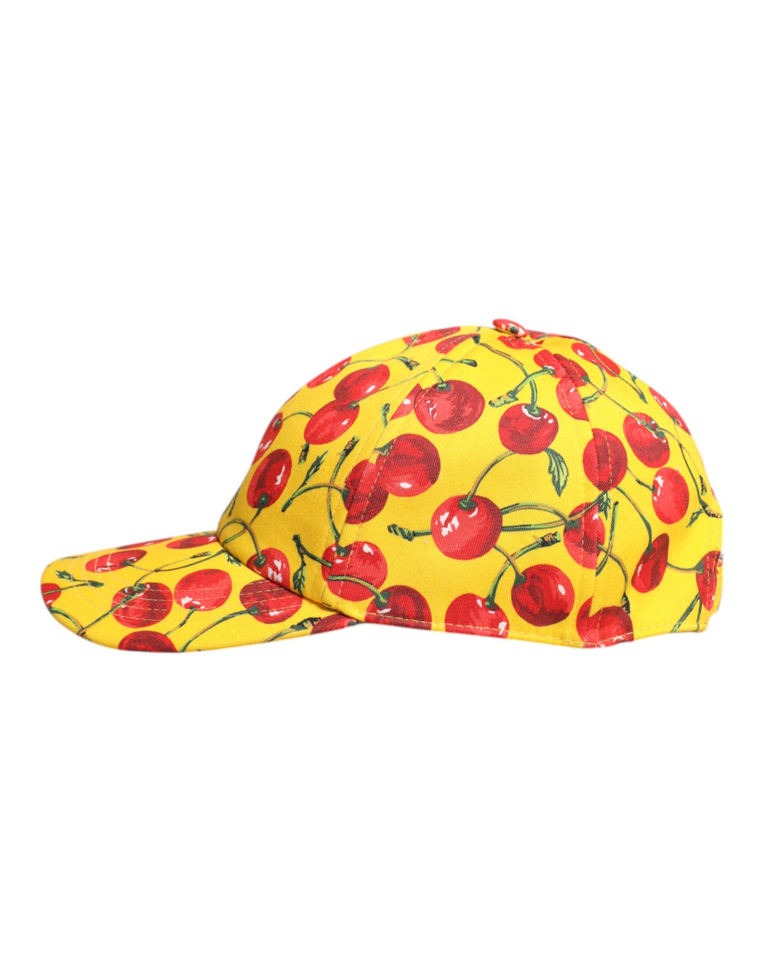 Dolce & Gabbana Gelbe Baumwolle bedruckt 6 Panels Baseballmütze