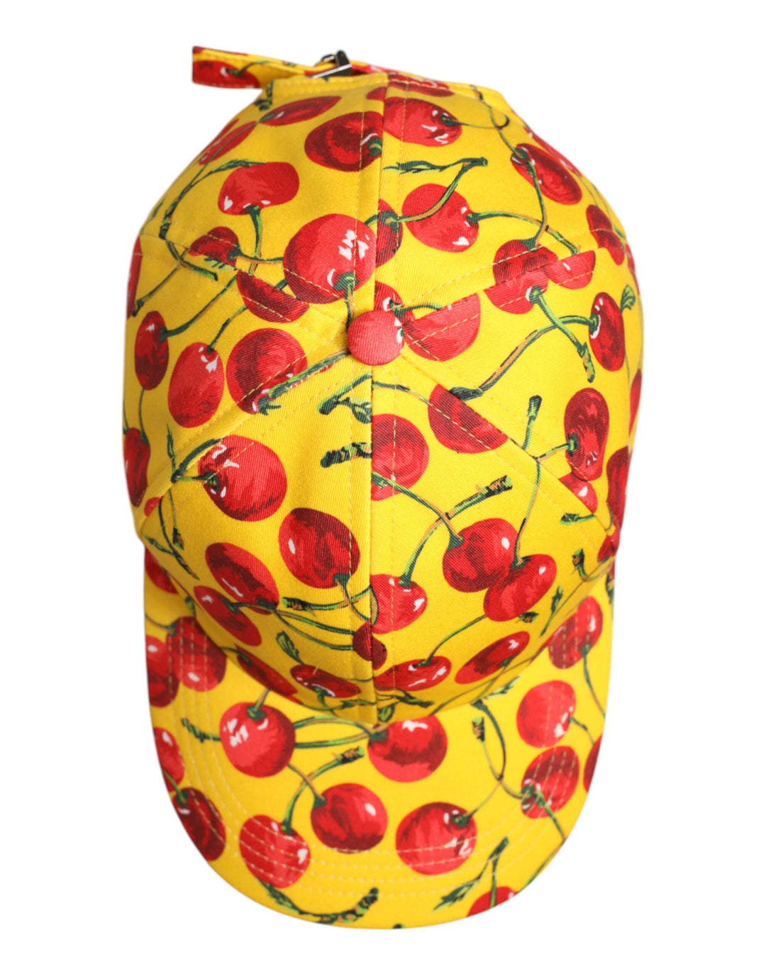 Dolce & Gabbana Gelbe Baumwolle bedruckt 6 Panels Baseballmütze