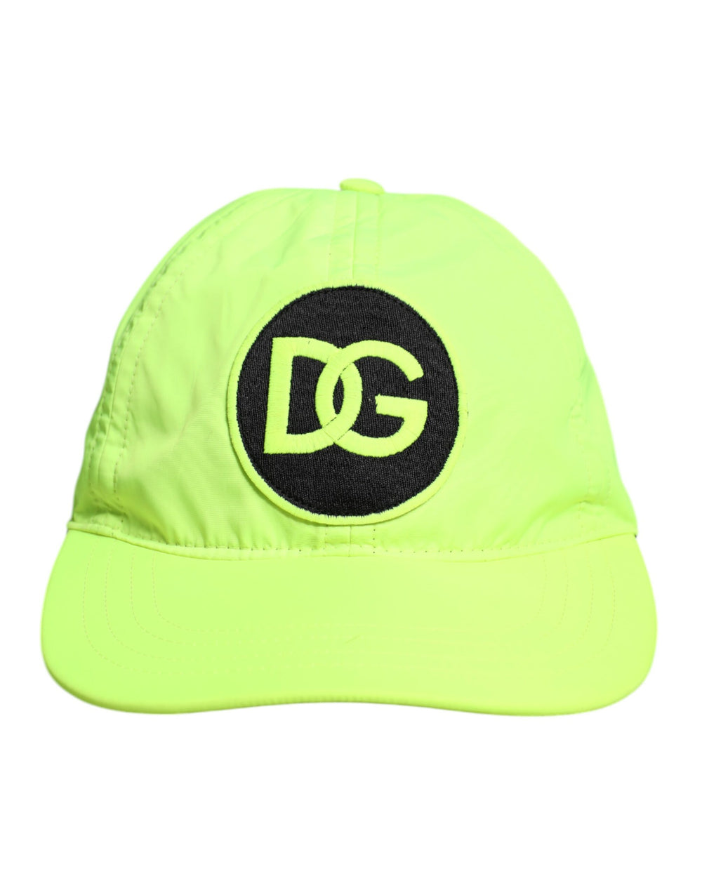 Dolce & Gabbana Gelb Grün DG Logo 6 Panels Baseballkappe