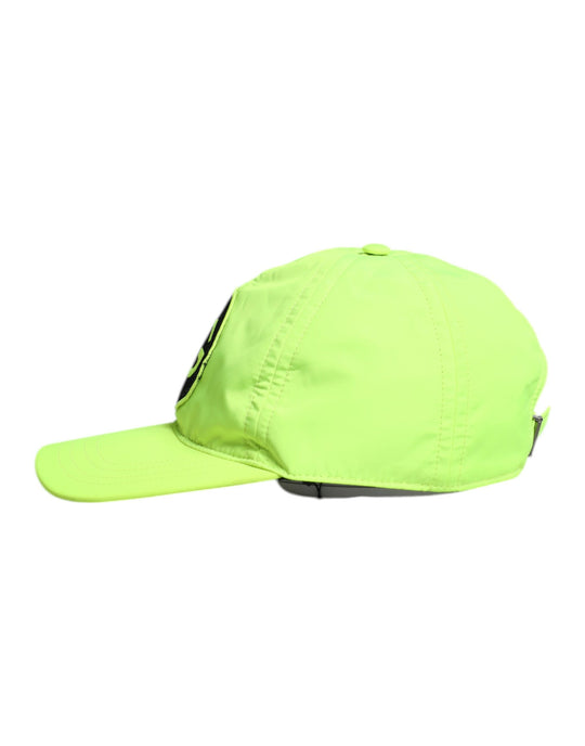 Dolce & Gabbana Gelb Grün DG Logo 6 Panels Baseballkappe