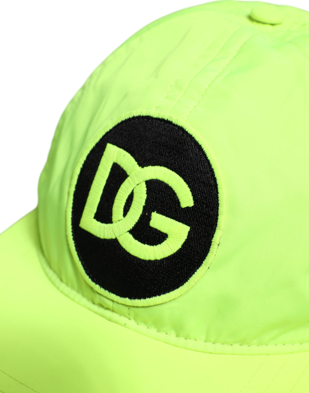 Dolce & Gabbana Gelb Grün DG Logo 6 Panels Baseballkappe