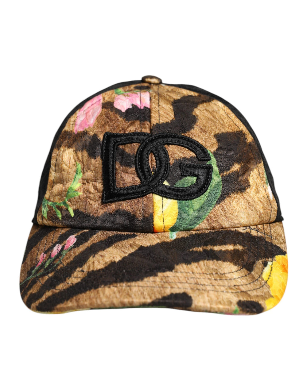 Dolce & Gabbana Multicolor DG Logo Patch 6 Panels Baseballmütze