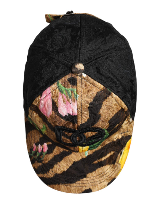 Dolce & Gabbana Multicolor DG Logo Patch 6 Panels Baseballmütze