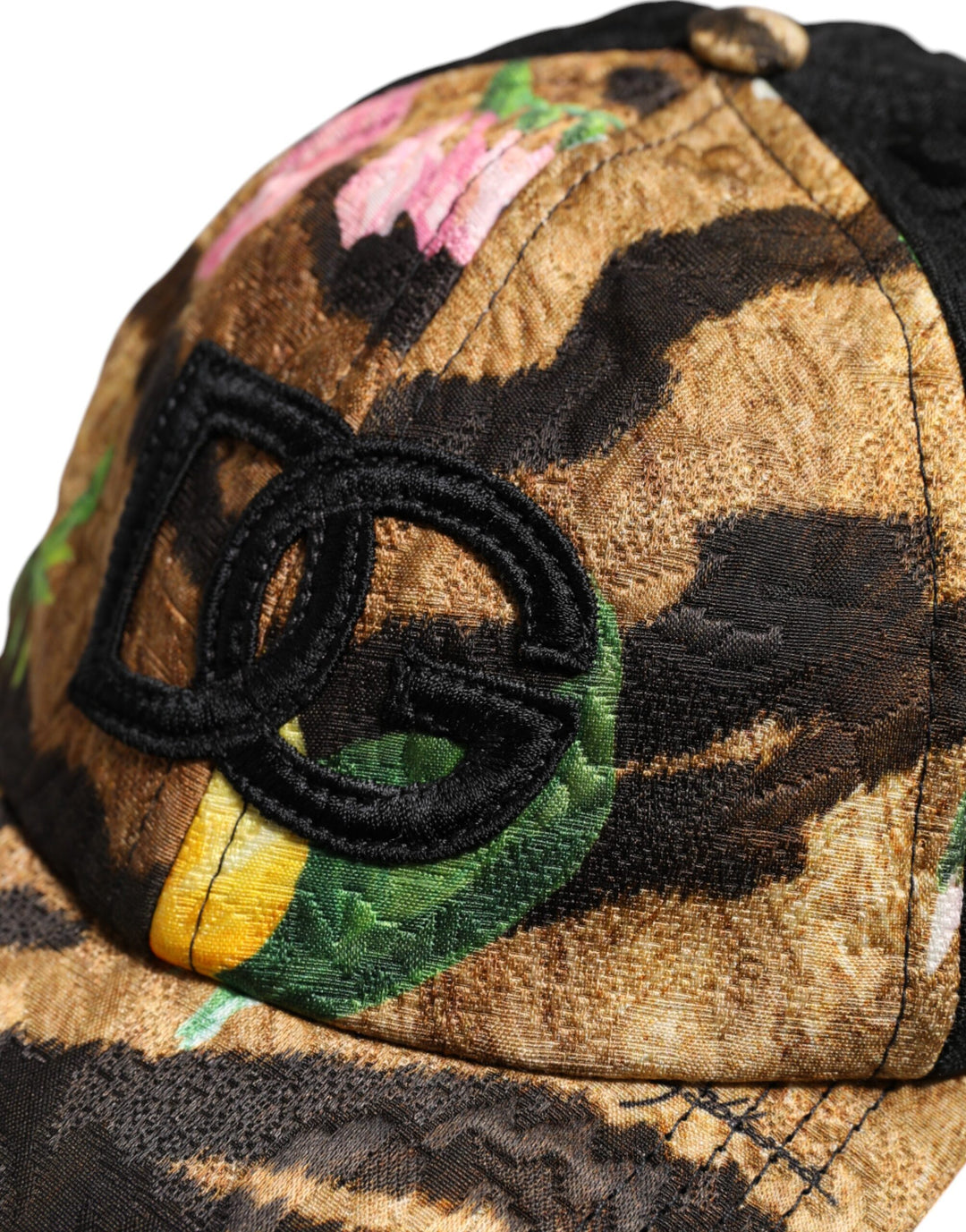 Dolce & Gabbana Multicolor DG Logo Patch 6 Panels Baseballmütze