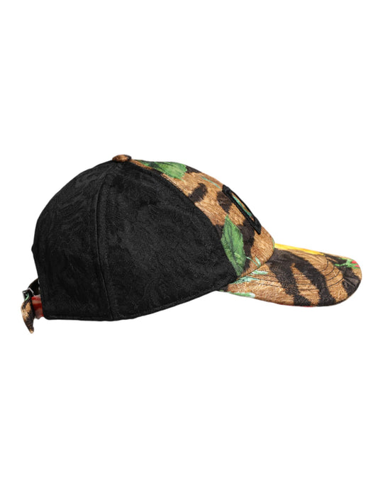 Dolce & Gabbana Multicolor DG Logo Patch 6 Panels Baseballmütze