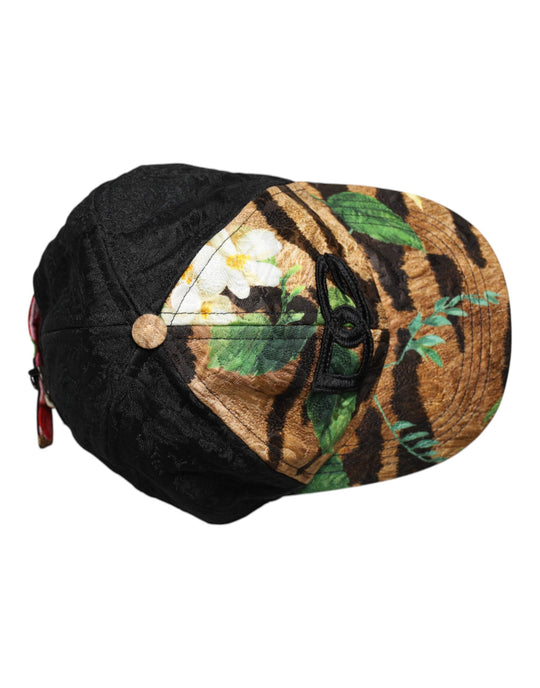 Dolce & Gabbana Multicolor DG Logo Patch 6 Panels Baseballmütze