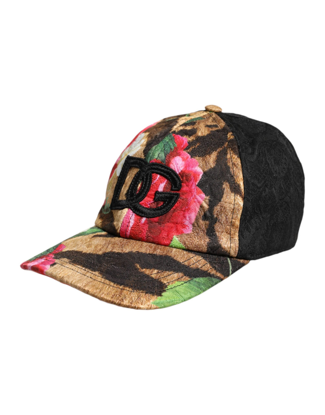 Dolce & Gabbana Multicolor DG Logo Patch 6 Panels Baseballmütze