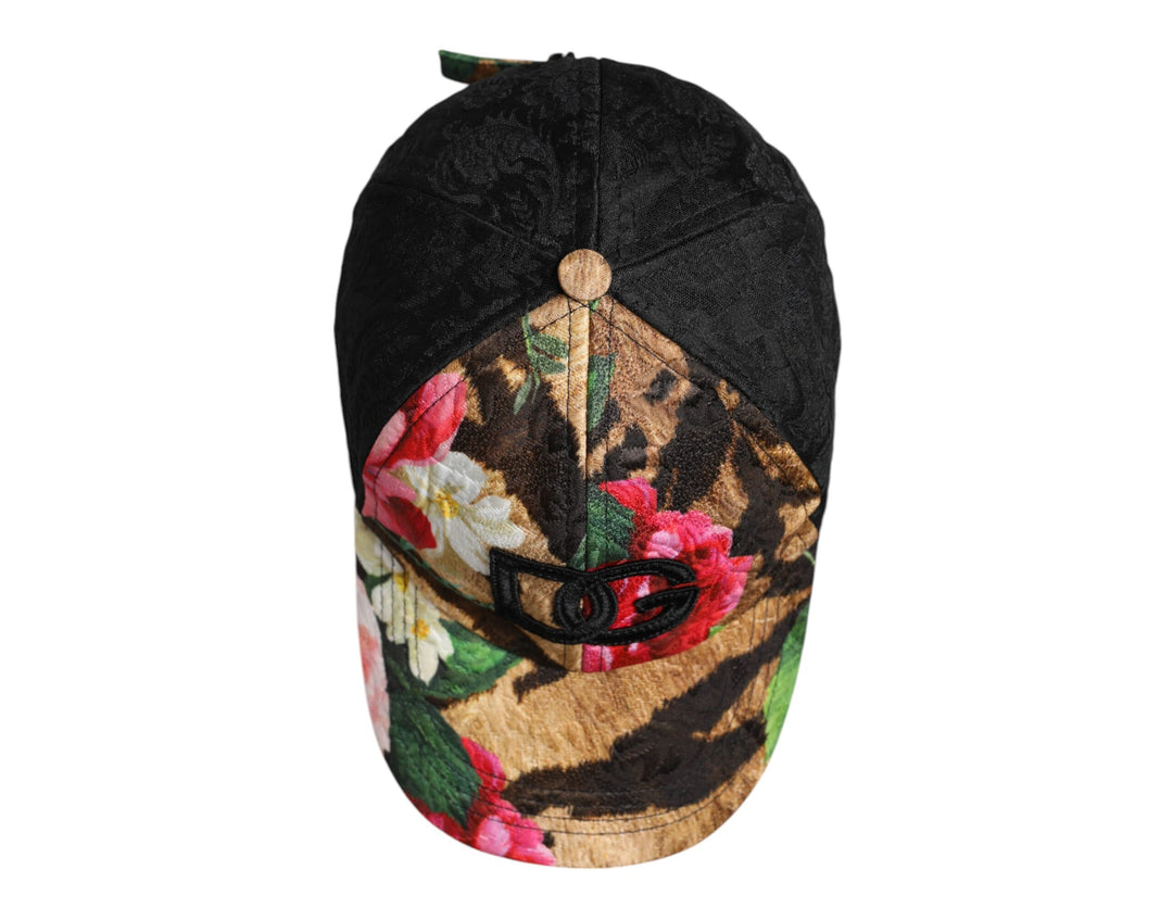 Dolce & Gabbana Multicolor DG Logo Patch 6 Panels Baseballmütze
