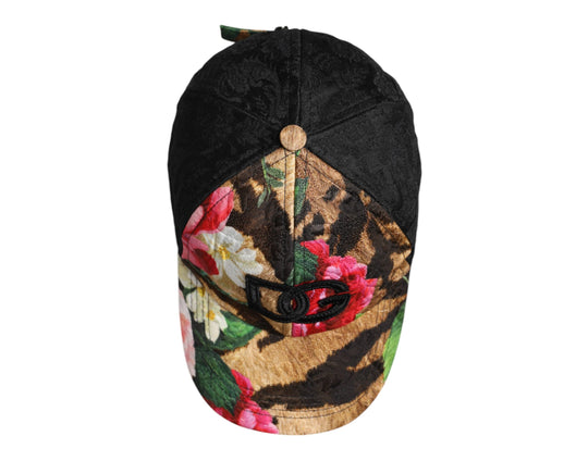 Dolce & Gabbana Multicolor DG Logo Patch 6 Panels Baseballmütze