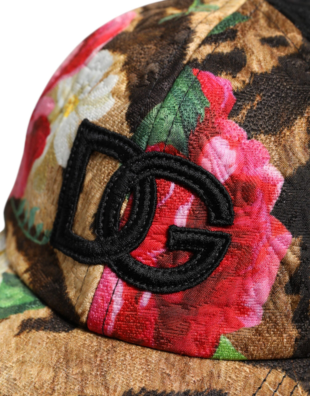 Dolce & Gabbana Multicolor DG Logo Patch 6 Panels Baseballmütze
