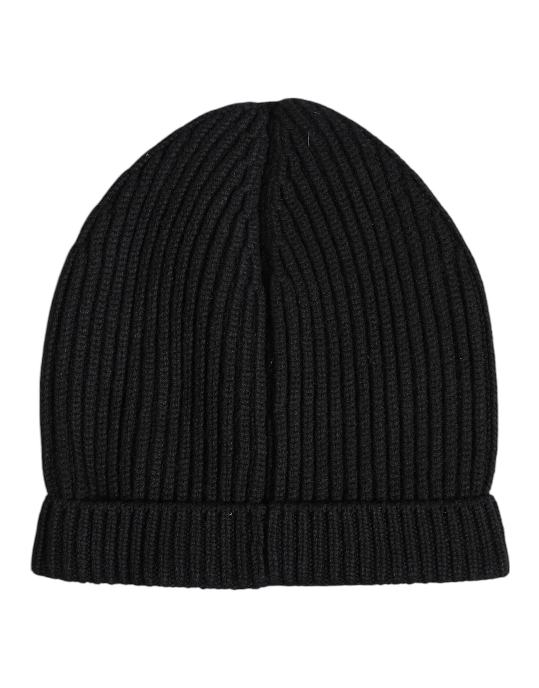 Dolce & Gabbana Schwarze Kaschmir-Strickmütze Winter Beanie