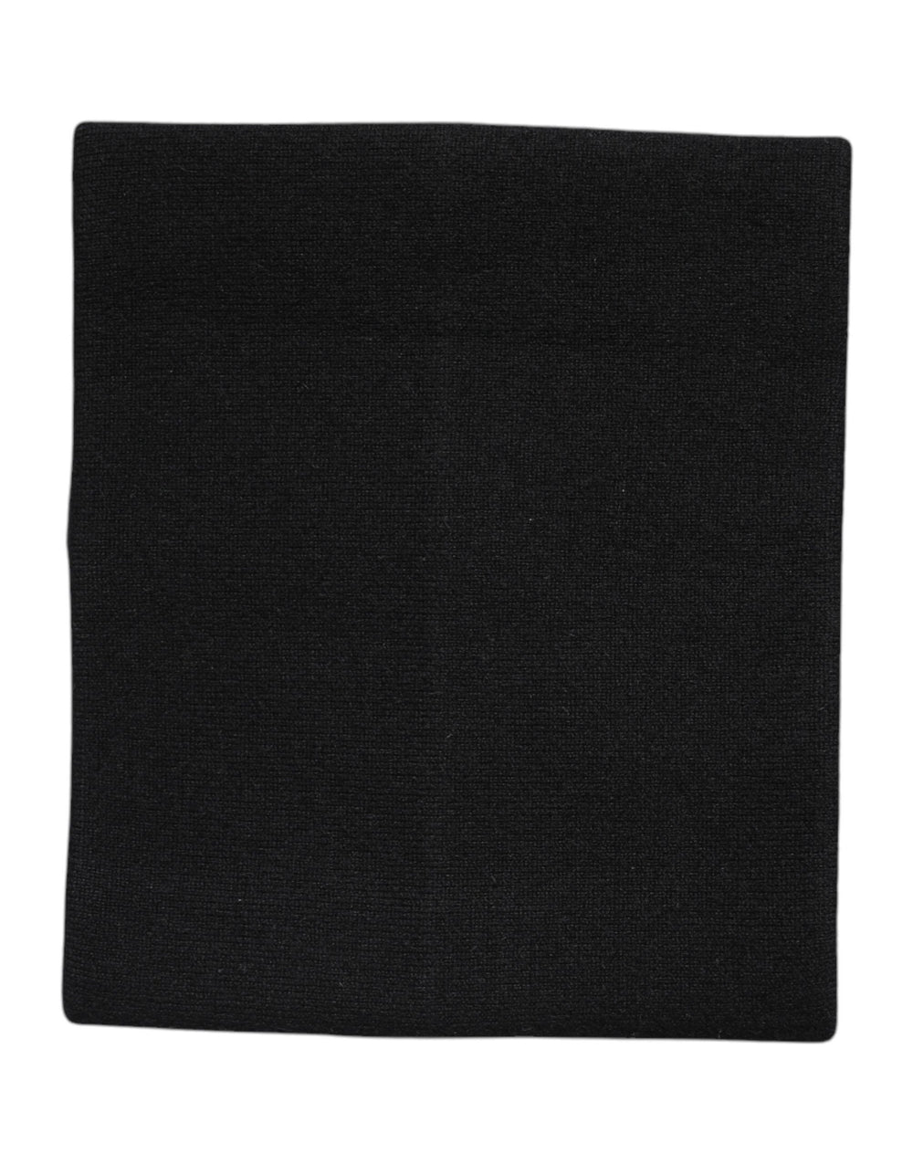 Dolce & Gabbana Schwarzer Kaschmir Strick-Halswärmer Foulard-Schal