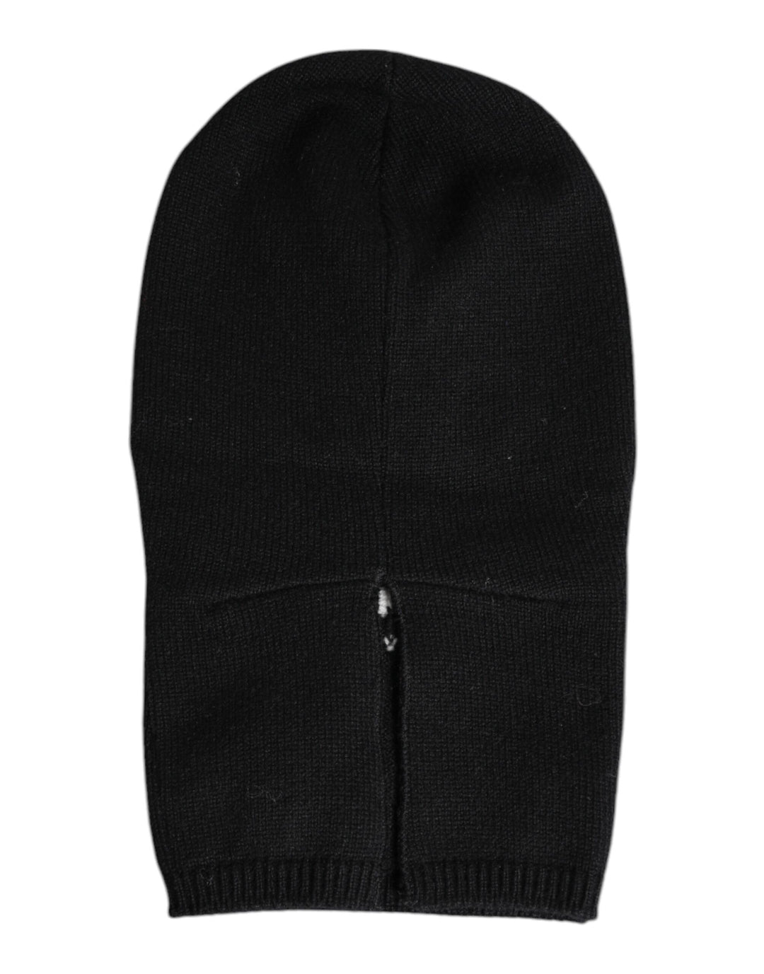 Dolce & Gabbana Schwarze Kaschmir-Strick-Skimaske Balaclava-Mütze