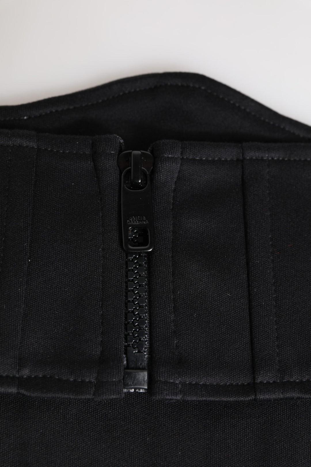 Dolce & Gabbana Schwarzer Baumwolltaille Smokinggürtel Kummerbund