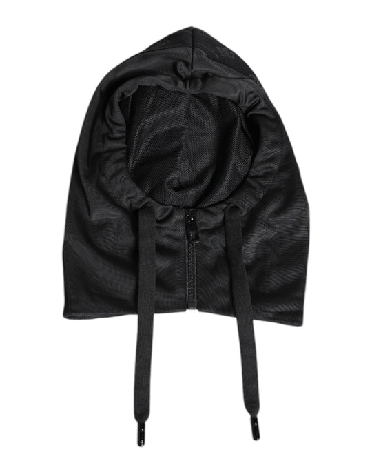Dolce & Gabbana Schwarzer Polyester-Ganzkopf-Wickelhut