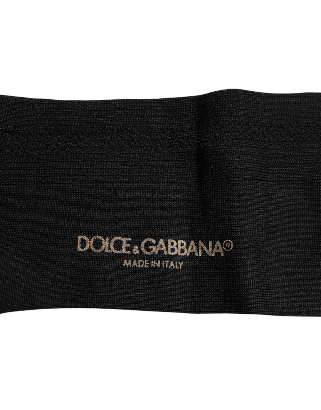 Dolce & Gabbana Schwarze Baumwolle DG Logo Mid Calf Herren Socken