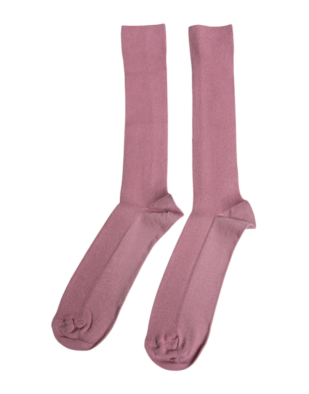 Dolce & Gabbana Rosa Baumwolle über die Wade Socken
