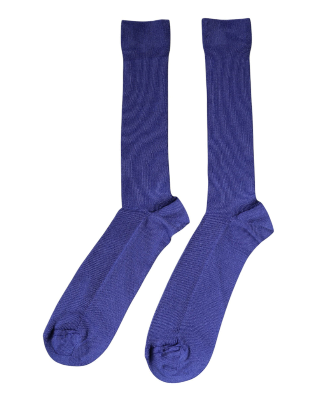 Dolce & Gabbana Lila Baumwolle Logo Over The Calf Socken