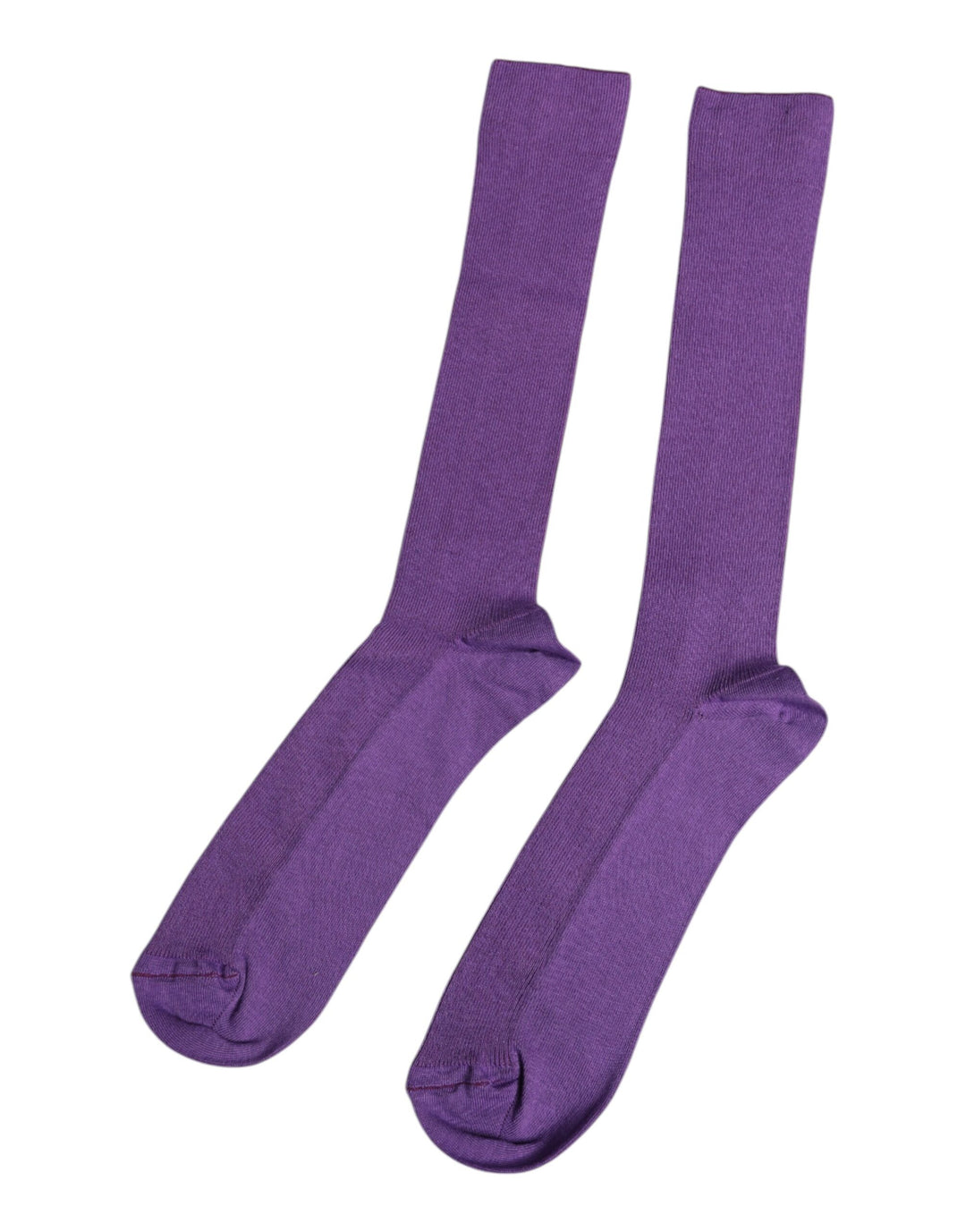 Dolce & Gabbana Lila Baumwolle Logo über das Kalb Socken