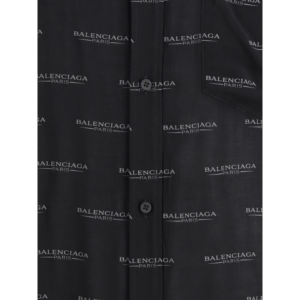 Balenciaga Hemd mit Logo