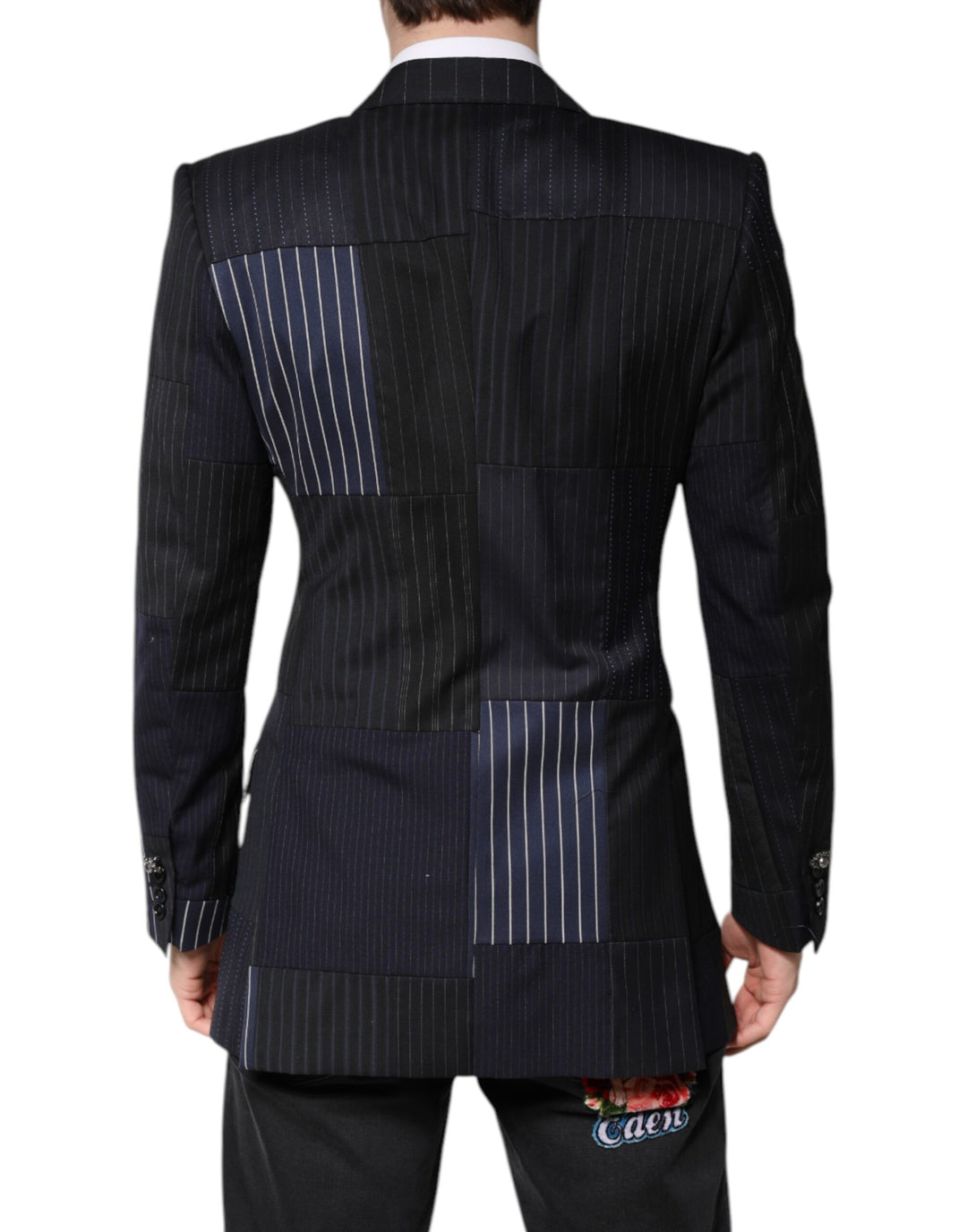Dolce & Gabbana Multicolor Patchwork Jacke Mantel Anzug Blazer