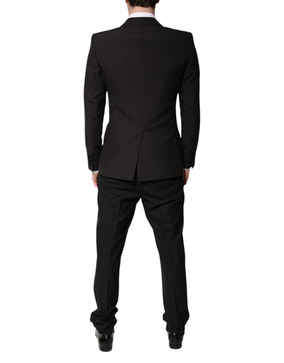 Dolce & Gabbana Schwarzer einreihiger formeller 3-teiliger Anzug