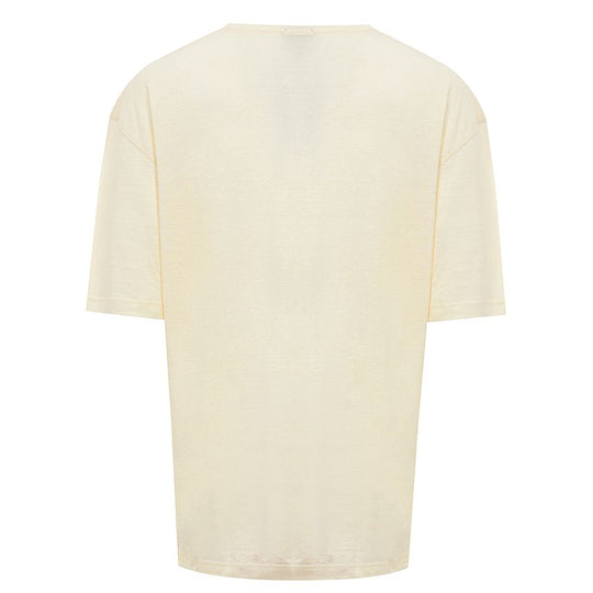 Corneliani T-Shirt aus gelbem Leinen