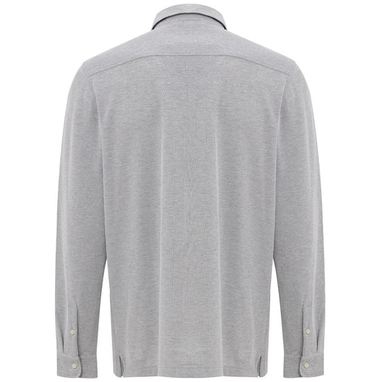 Corneliani Graues Baumwollhemd