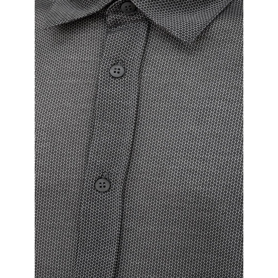 Canali Graues Baumwollhemd